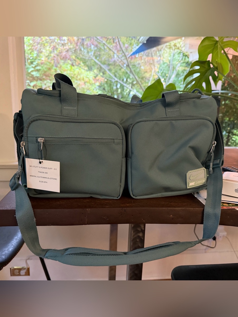 Nike Utility Power 2.0 Duffel Bag (31L) S - Mineral Slate - Brand New